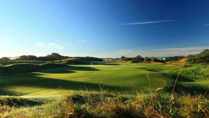 Sunshine and shadows over Royal Birkdale Golf Club, England
