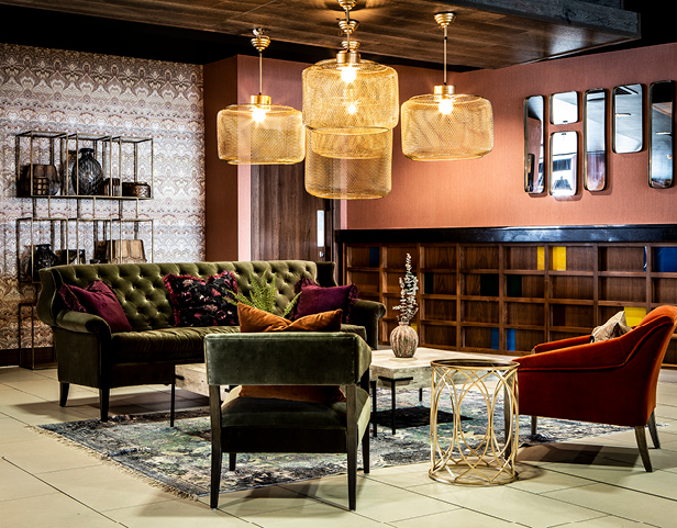 Classic lounge at The Bliss Hotel, Southport, England