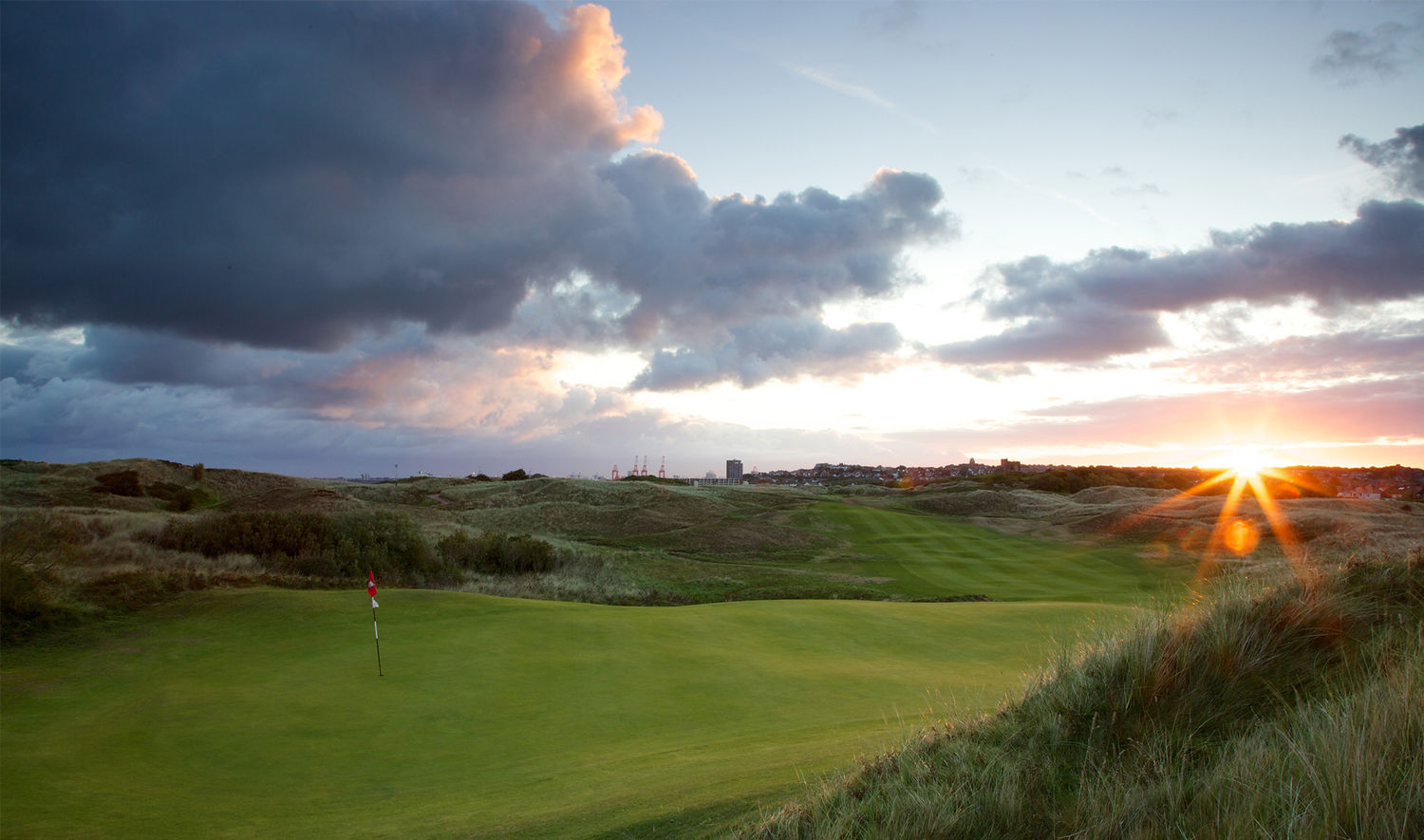 Stunning skies over Wallasey Golf Club, The Wirral, England
