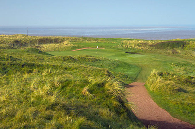 A par three at Wallasey Golf Club, The Wirral, England