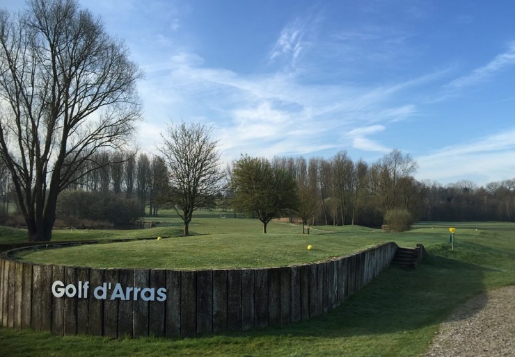 The first tee at Arras Golf Club, Northern France