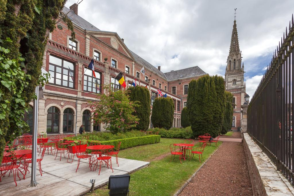 The terrace at Best Western Hermitage, Montreuil sur Mer, Northern France