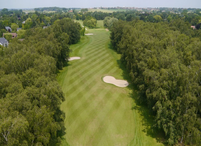 Bird's eye view of Bondues Golf Club, Lille, Northern France