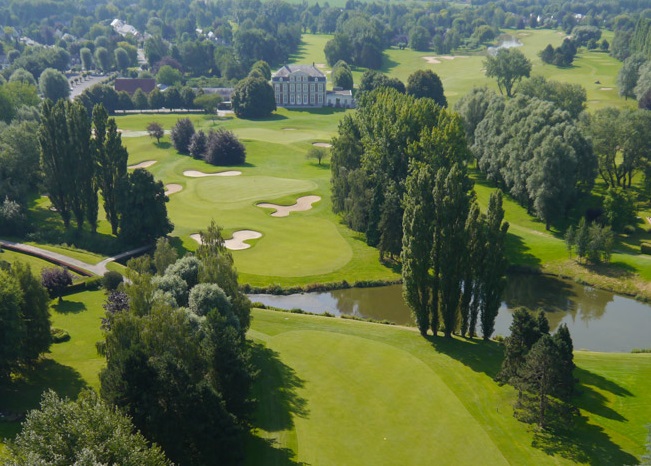 Mature parkland at Bondues Golf Club, Lille, Northern France