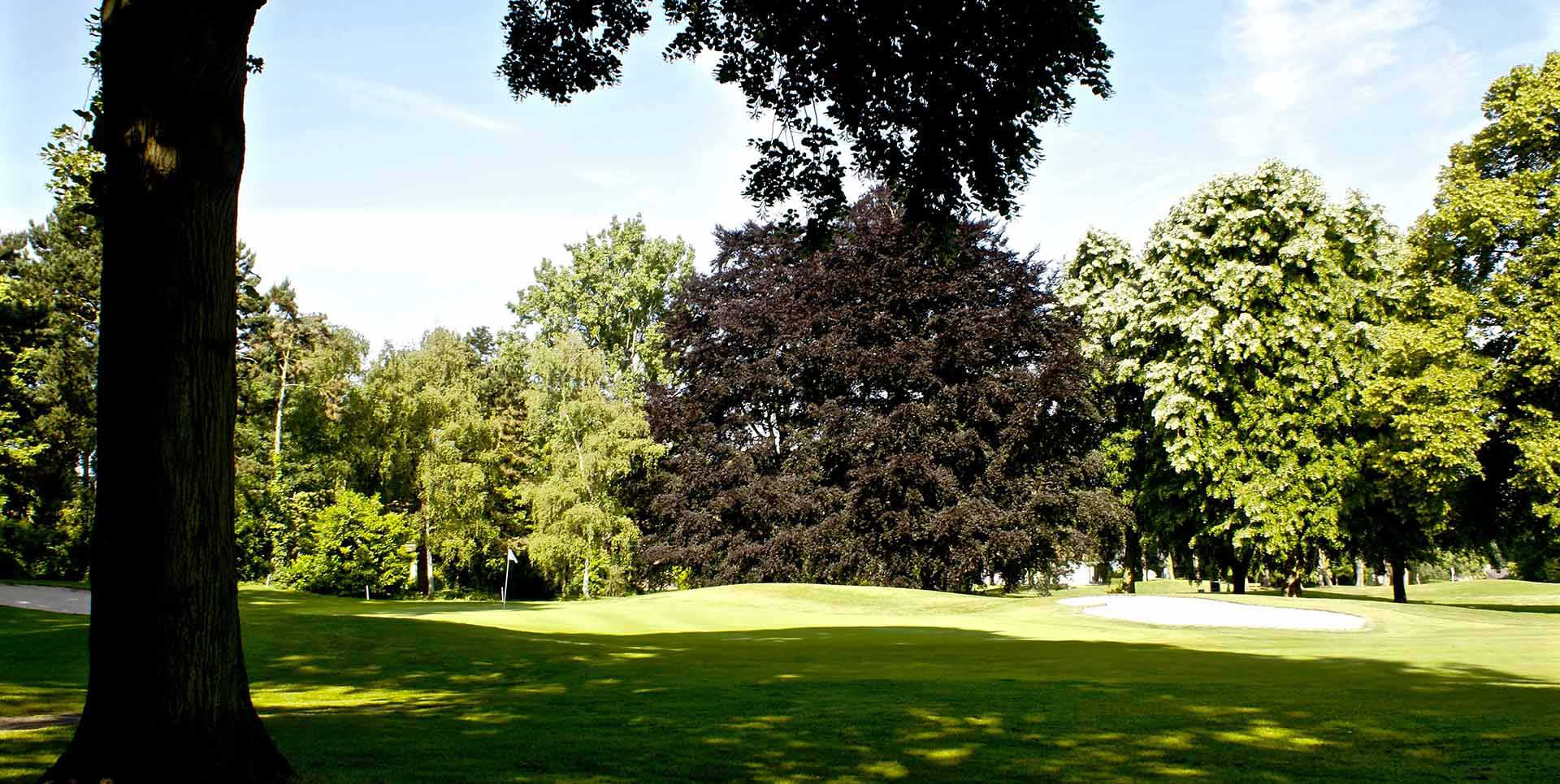 The first hole at Golf de Brigode, Lille, Northern France