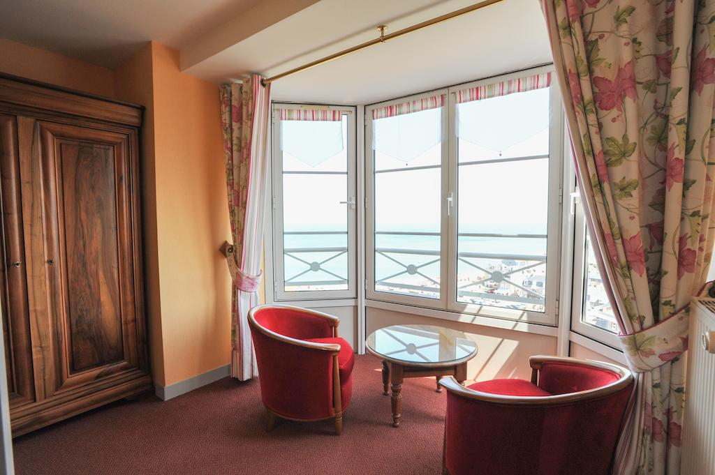 Views over Etretat from The Dormy House, Normandy, France