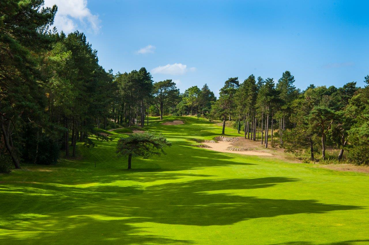 Beautiful trees line the fairways at Hardelot Les Dunes Golf Club, France