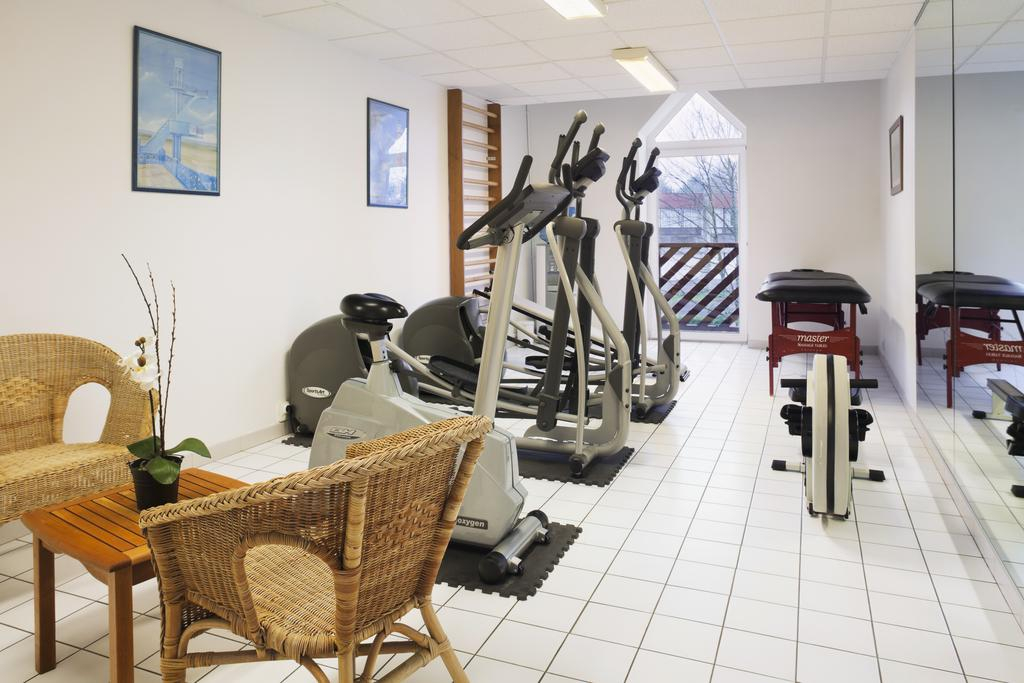 The gym at Holiday Inn, Le Touquet, Northern France