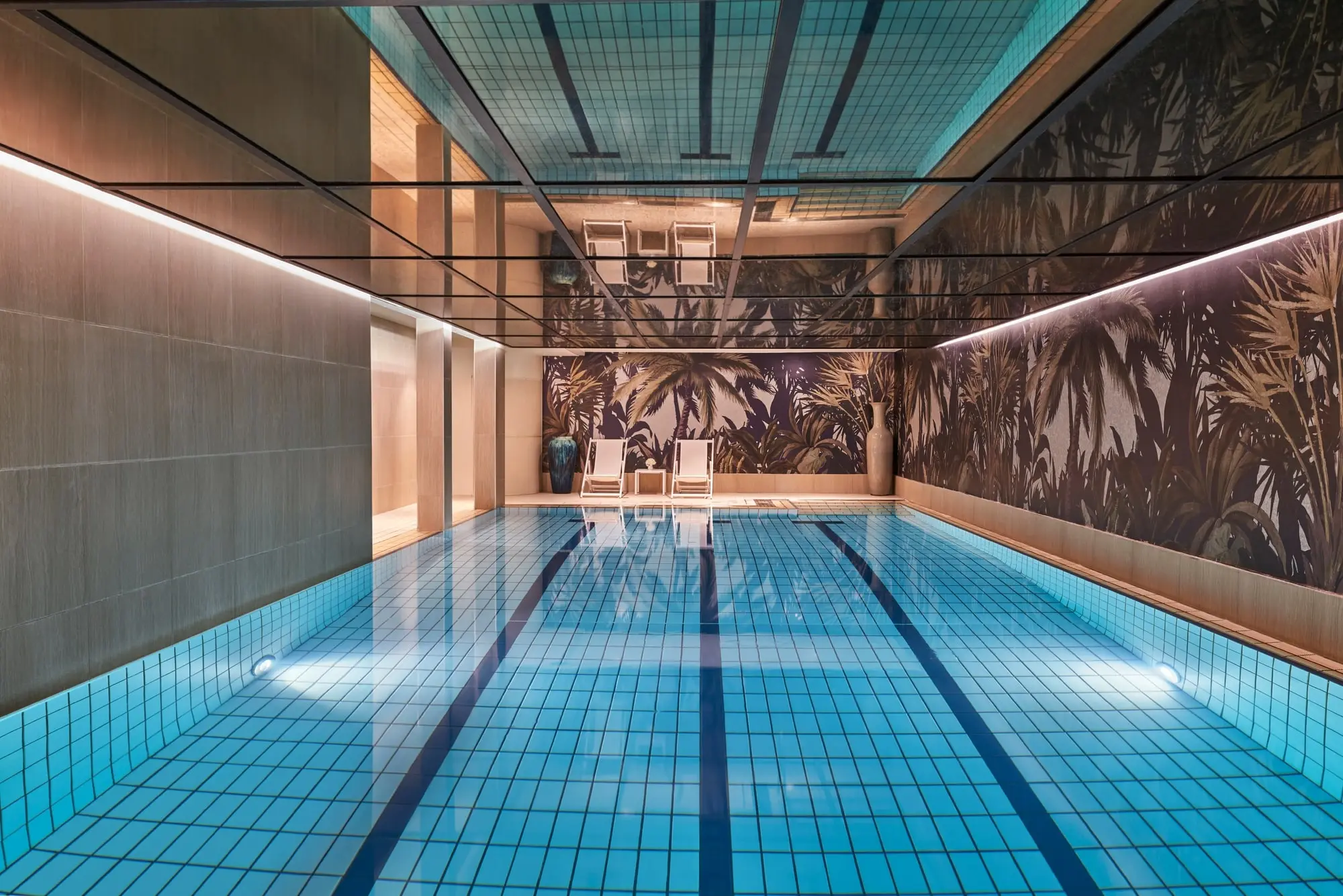The indoor pool at the Hotel Barriere Le Westminster, Le Touquet, Northern France. Golf Planet Holidays.