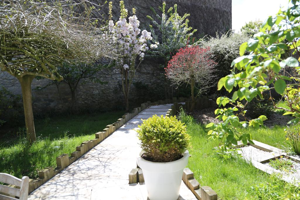 The gardens at Hotel du Centre, Wimereux, Northern France