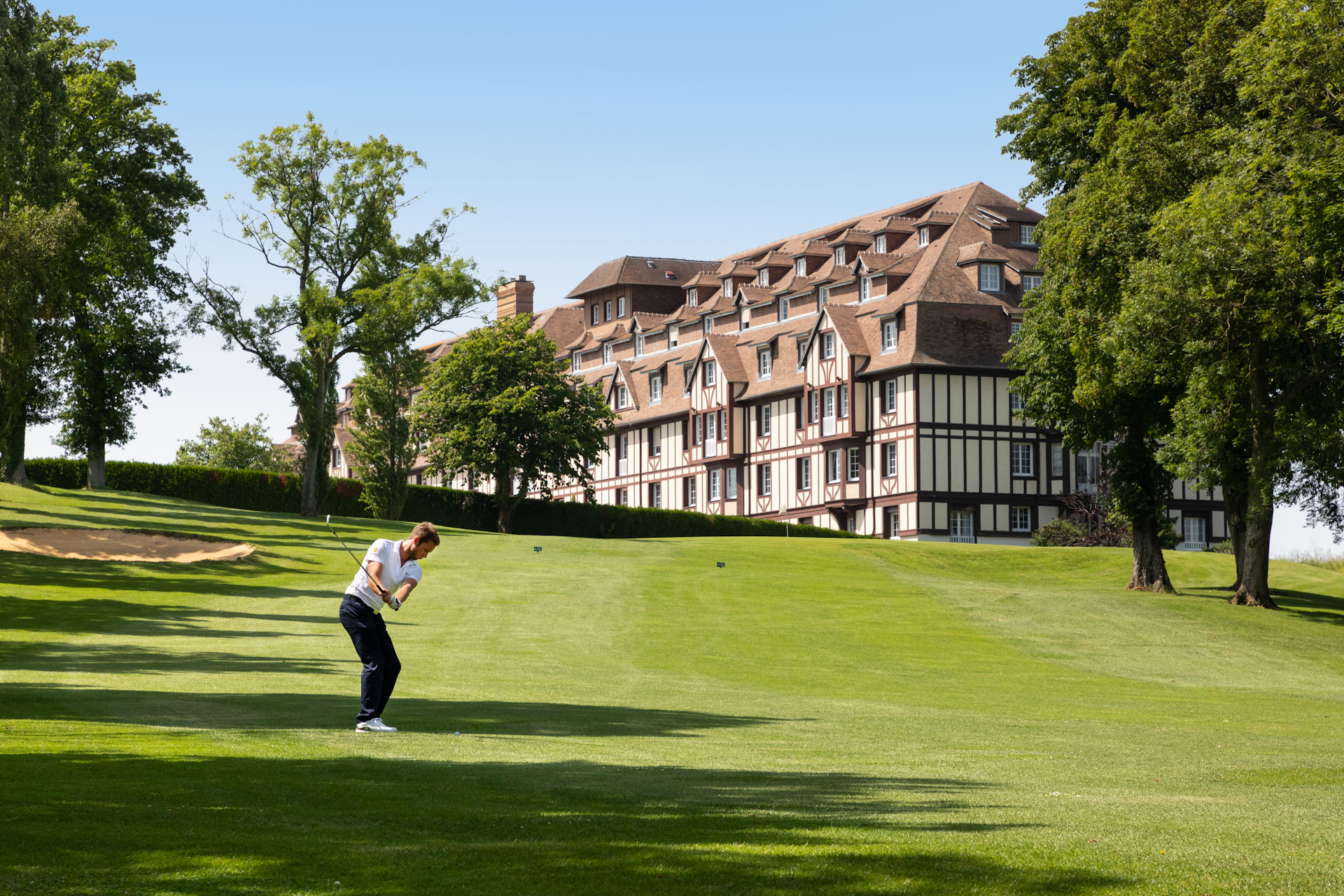 On the blue course at Hotel du Golf Barriere, Deauville, France