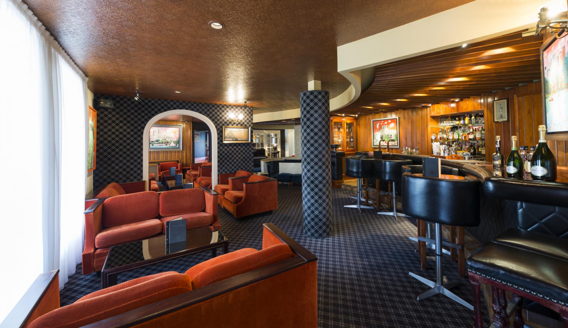 The bar at Le Bristol Hotel, Le Touquet, Northern France