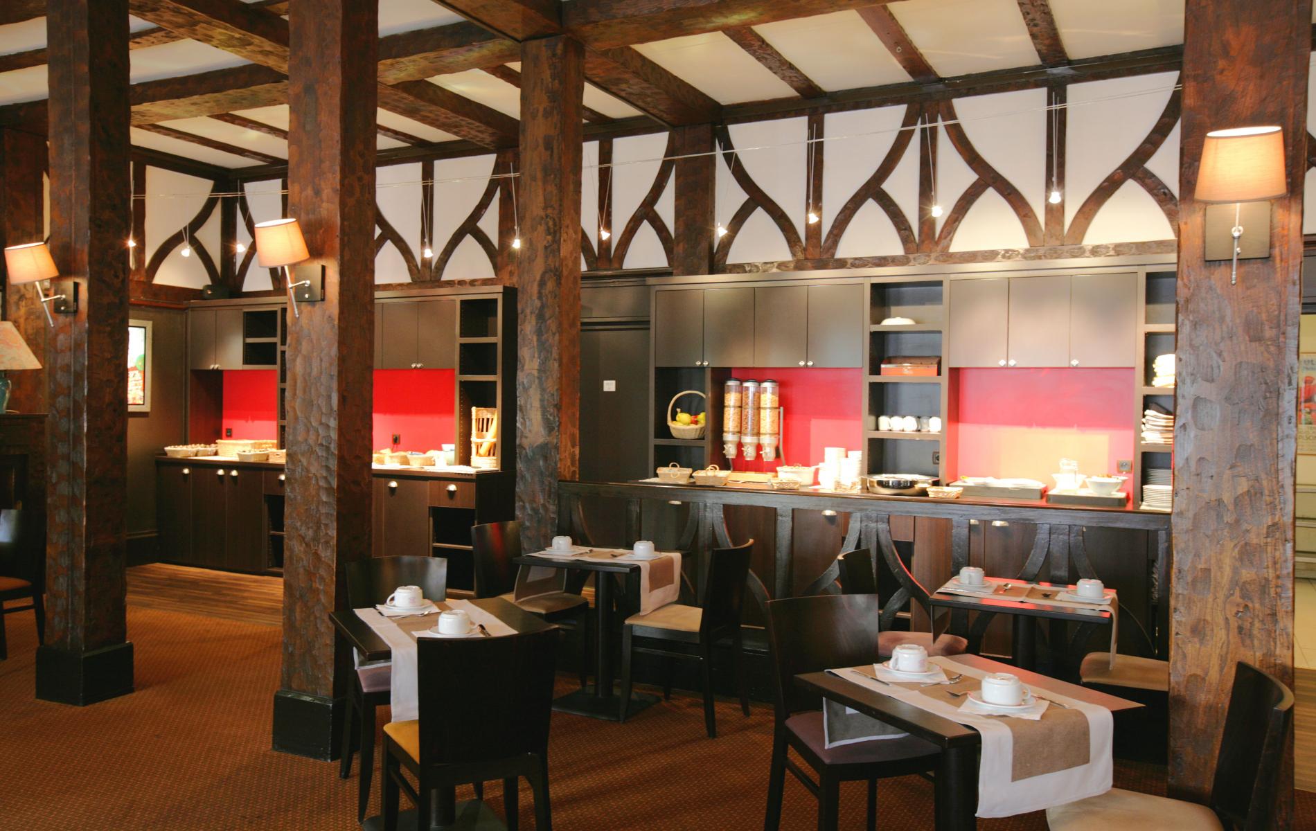 Breakfast room at Le Bristol Hotel, Le Touquet, Northern France