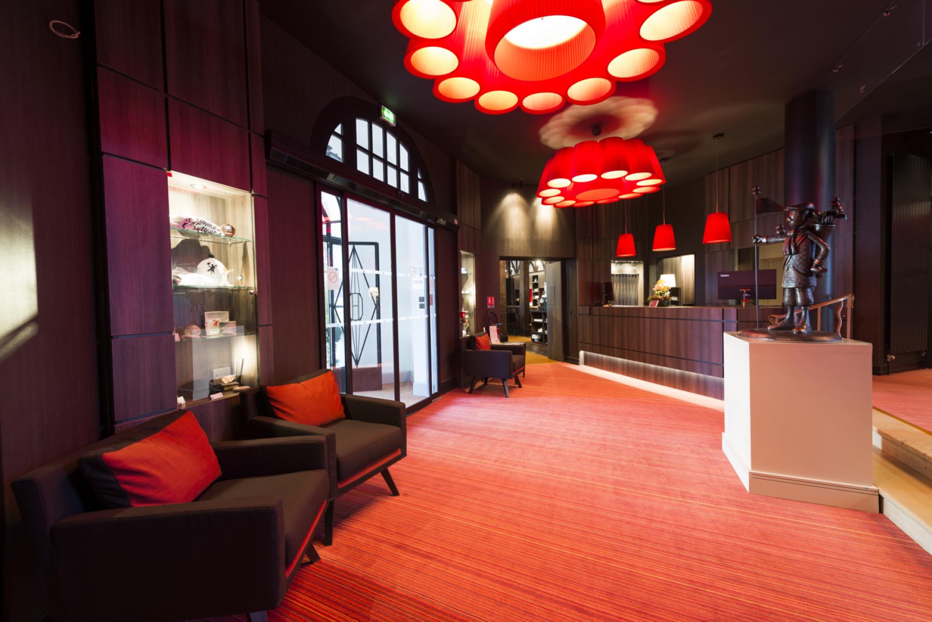 The reception at Le Bristol Hotel, Le Touquet, Northern France