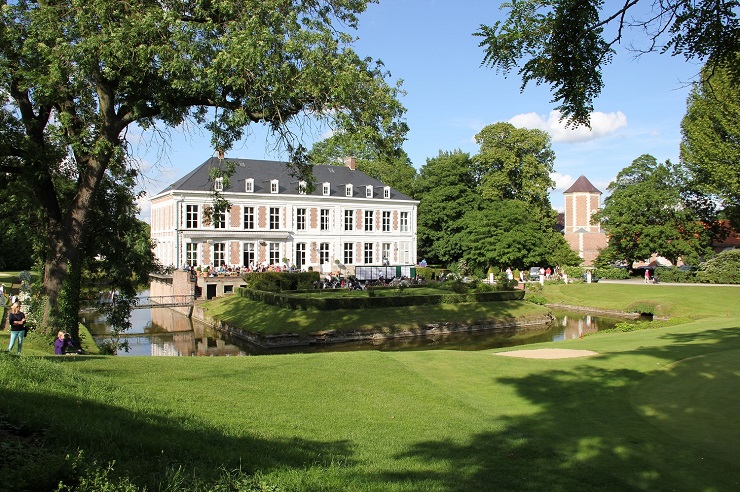 The lovely clubhouse at Le Sart golf club, Lille, Northern France
