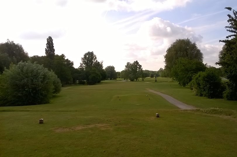 On the tee at Le Sart golf club, Lille, Northern France