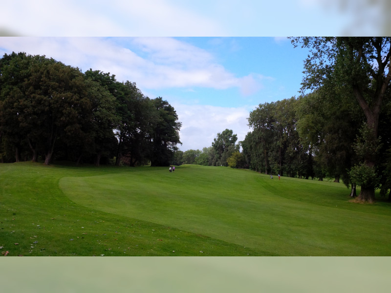 On the fairway at Le Sart golf club, Lille, Northern France