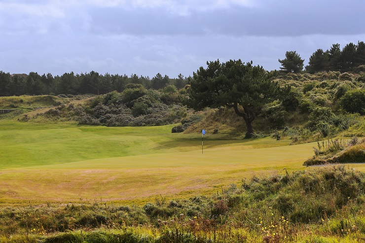 The 12th green on Le Touquet La Mer golf course, France