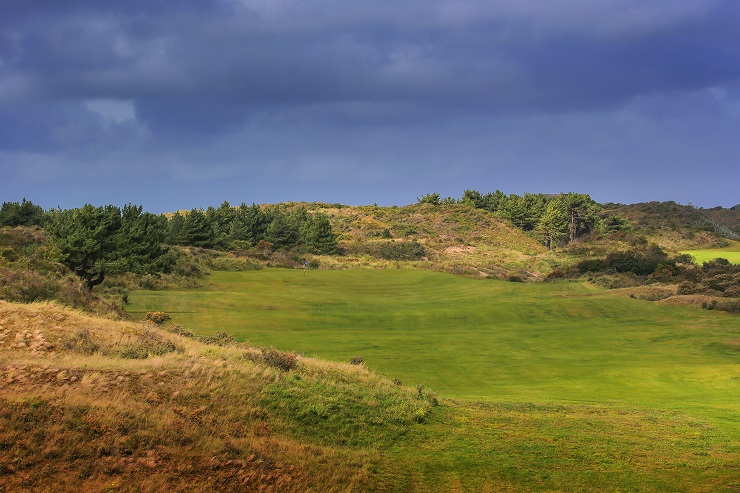 The 12th hole at Le Touquet La Mer Golf course, France