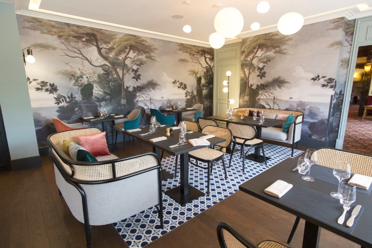 Dining in the Le Touquet Golf Resort clubhouse, France