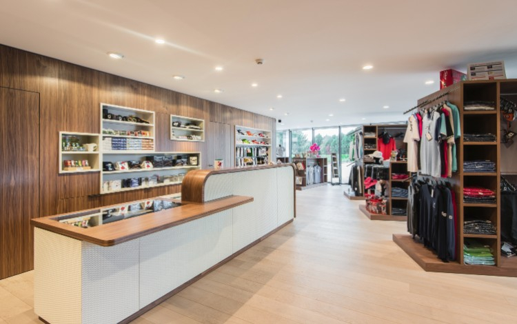 Reception in the pro shop at Le Touquet Golf Resort, France