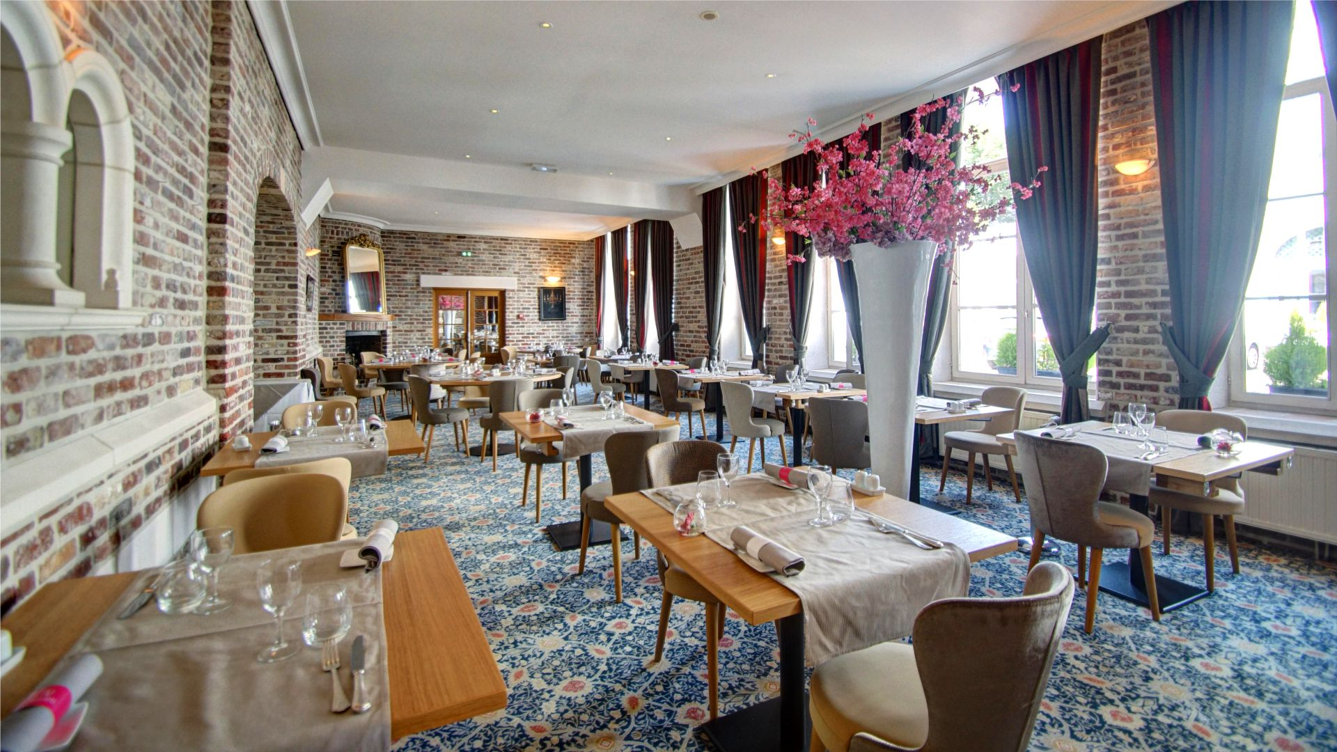 Dining at Hotel lâ€™Univers, Arras, Northern France