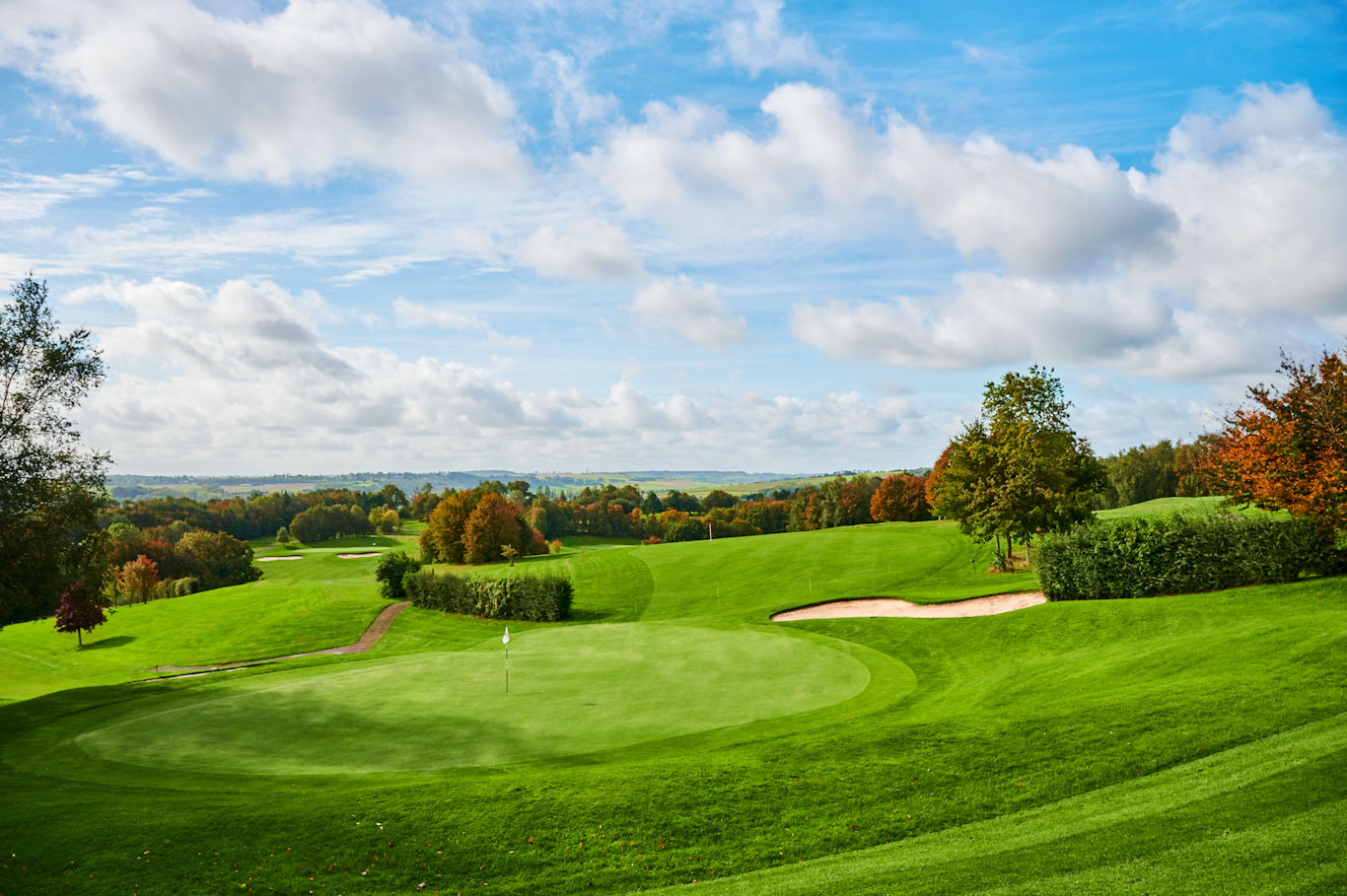 The third green at Saint Omer golf club, Northern France