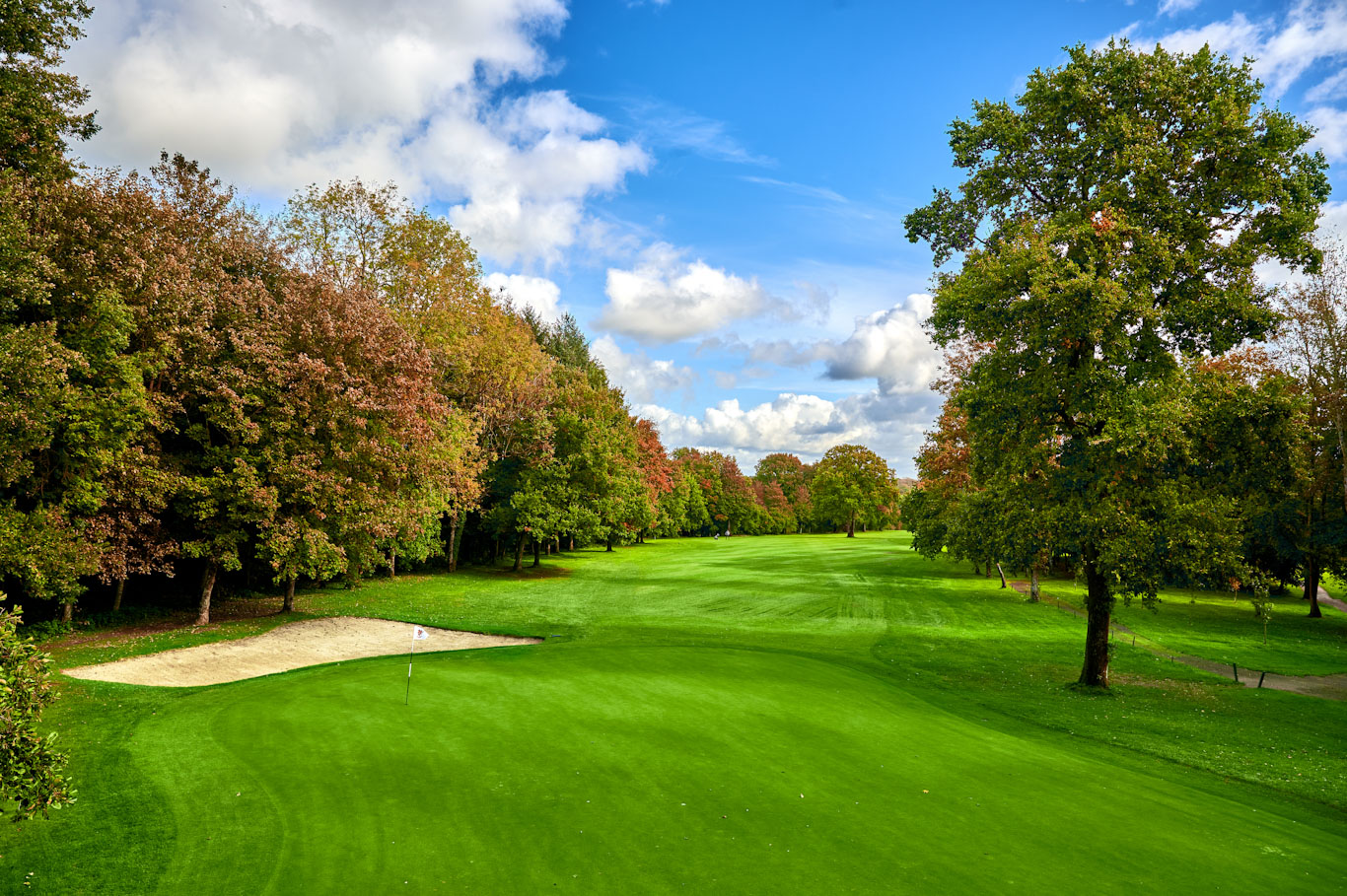 The sixth fairway on Saint Omer Golf Club, Northern France