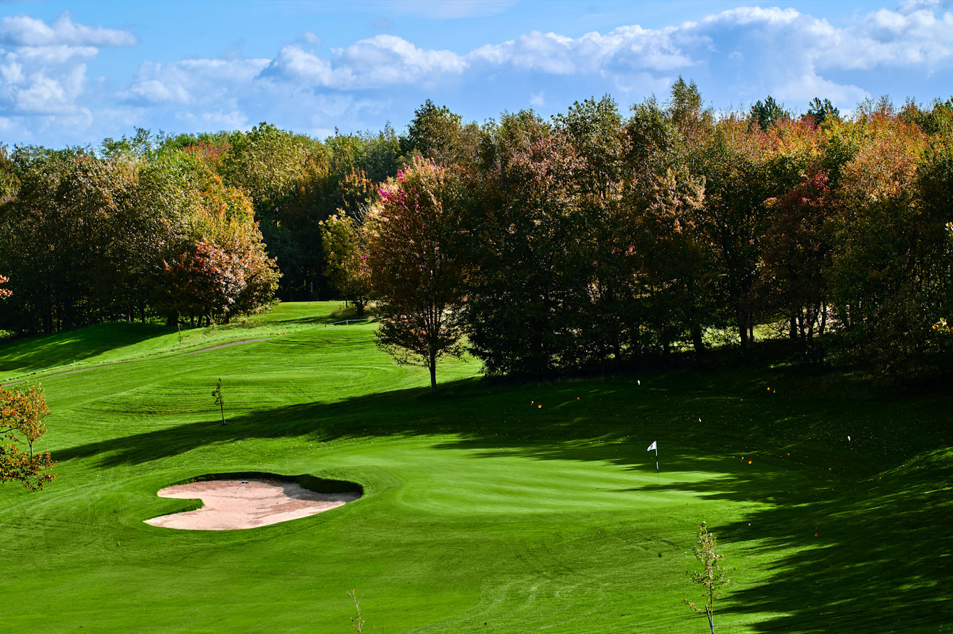 On the eighth hole at Saint Omer Golf Club, Northern France