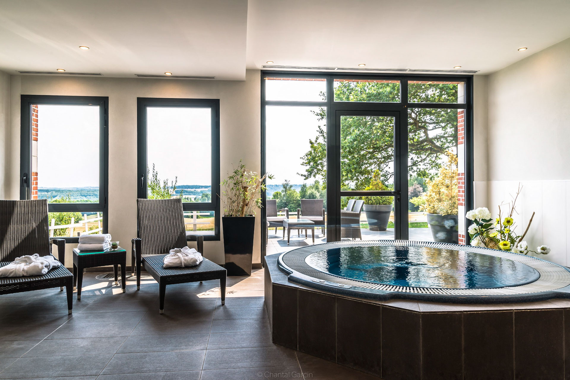 The spa area at Saint Omer Golf Hotel, Northern France