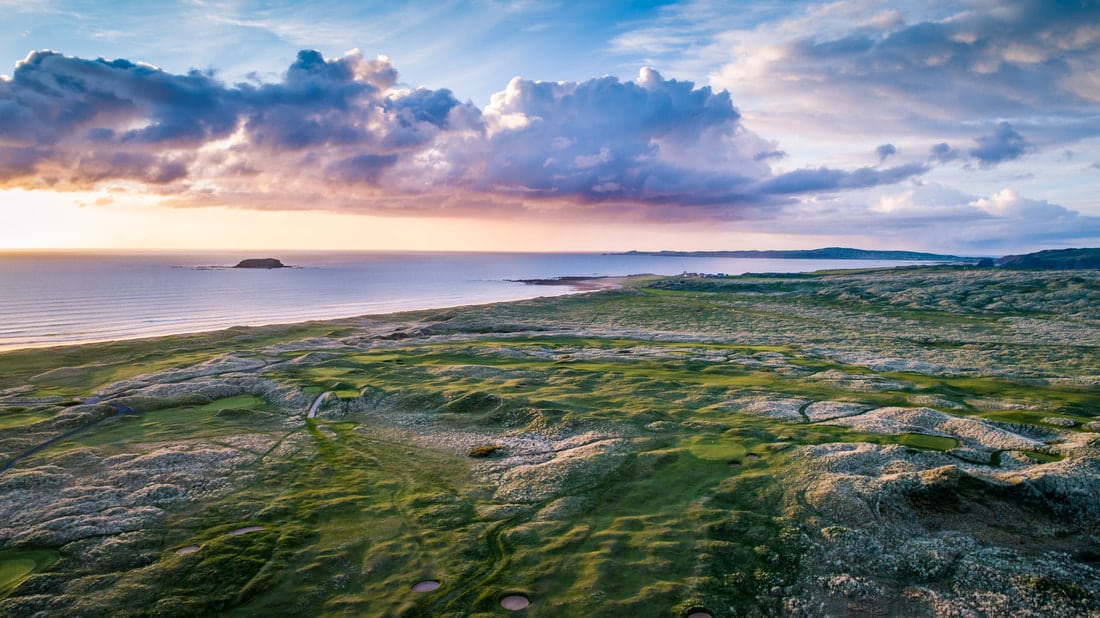 The extremely tough layout at Ballyliffin Golf Club, Northern Ireland