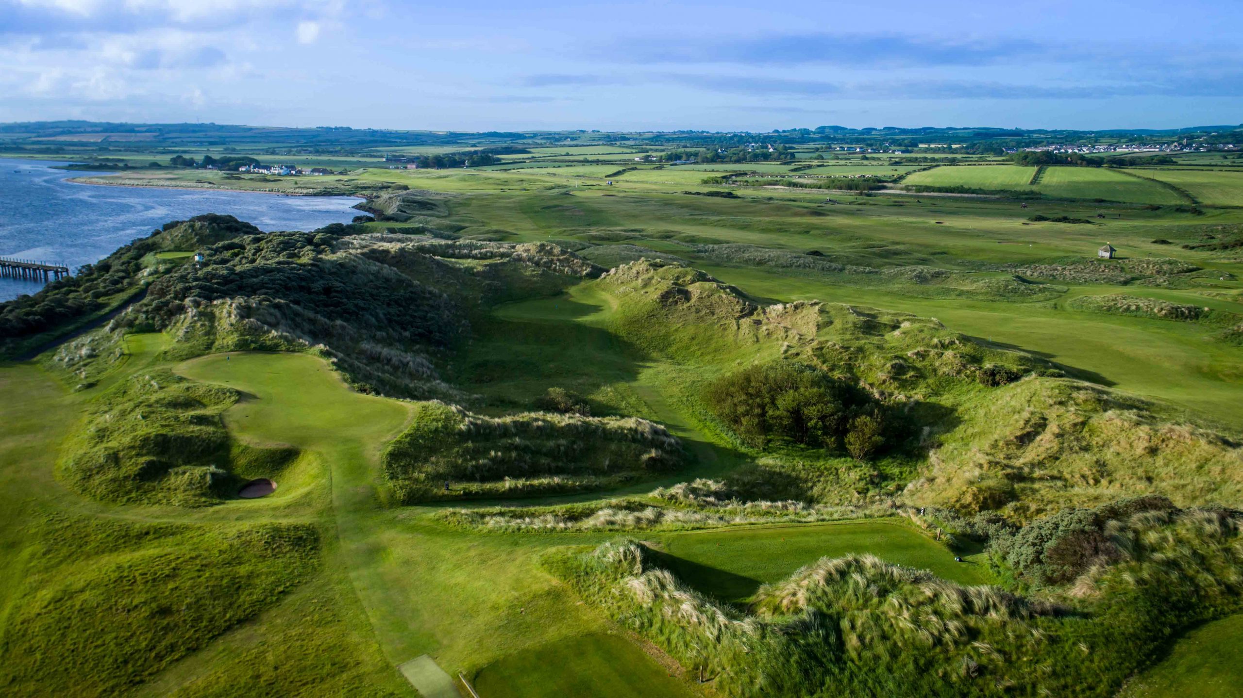 Bird's eye view of Castlerock Golf Club, County Londonderry