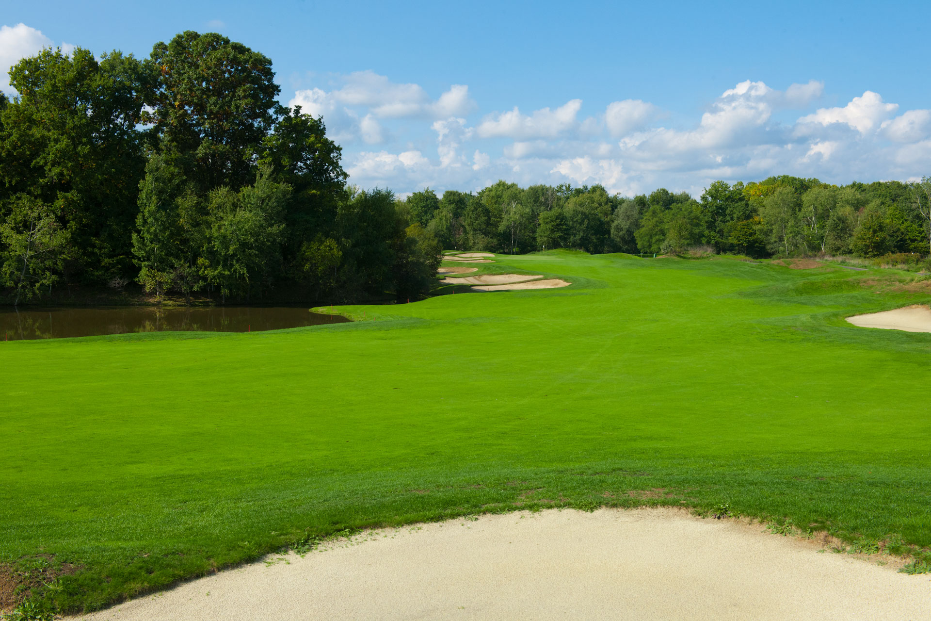 Nice wide fairways at Circolo Golf Bogogno Club, Northern Italy