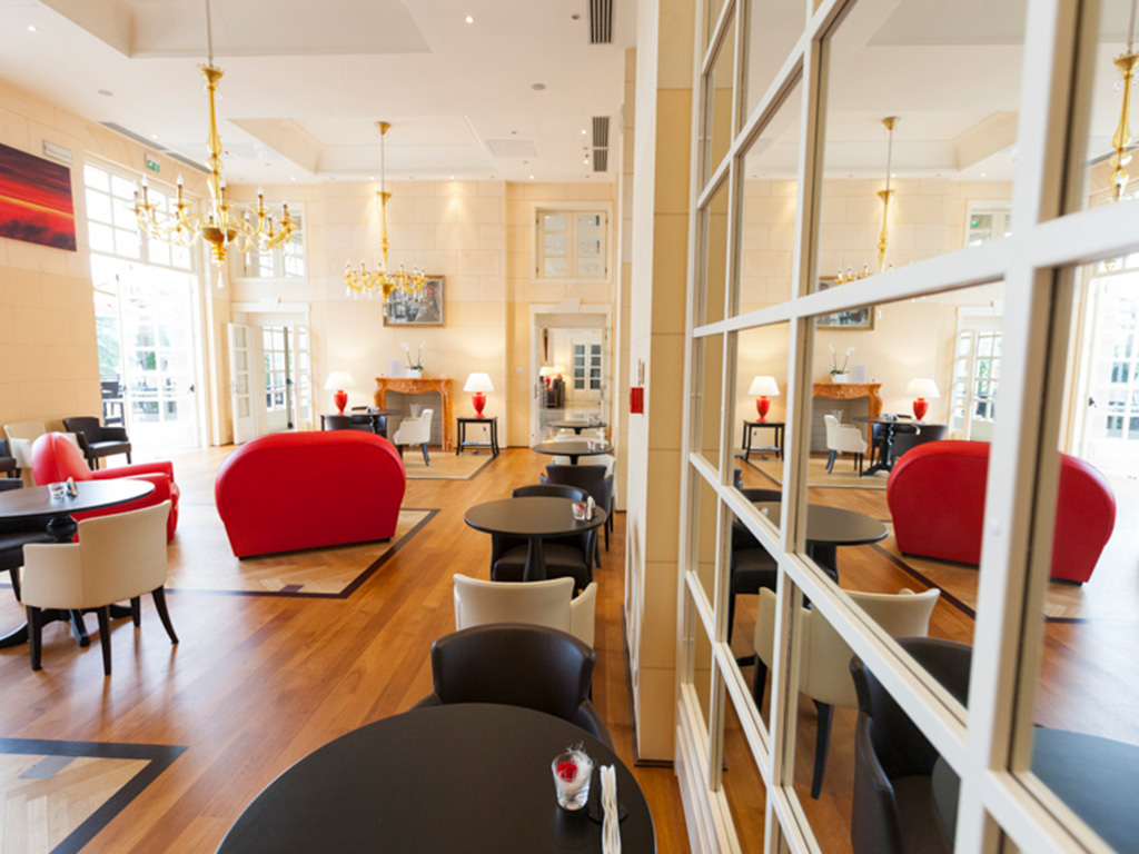 The bar at Grand Hotel Bristol, Stresa, Italy