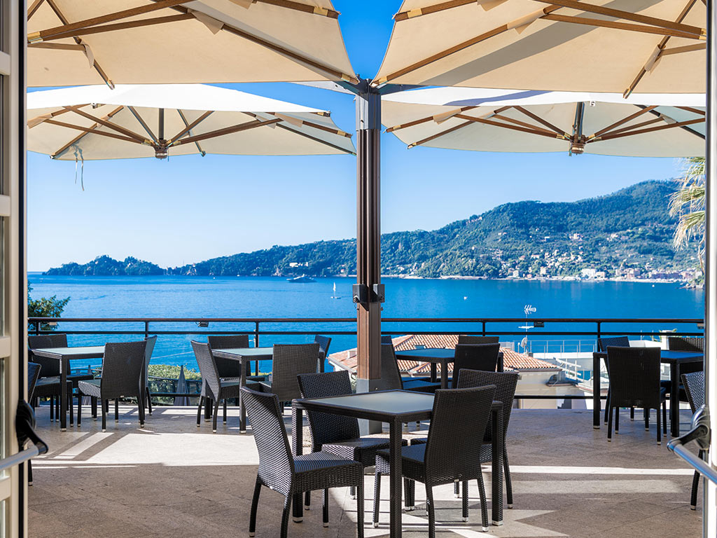 On the terrace at Grand Hotel Bristol, Stresa, Italy