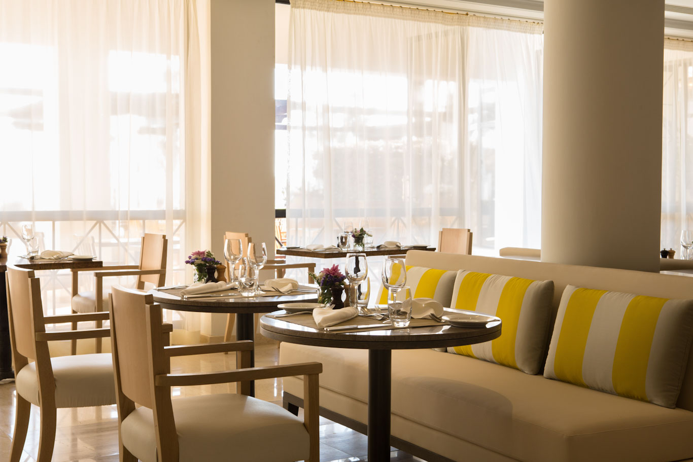 Dining at the Annabelle Hotel, Paphos, Cyprus