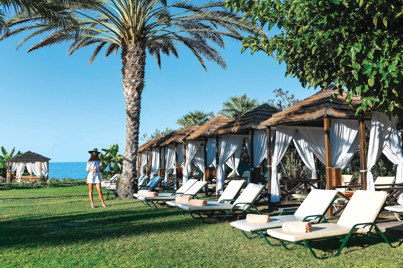 Shade or sun, your choice at Constantinou Bros Athena Royal Beach Hotel Paphos, Cyprus