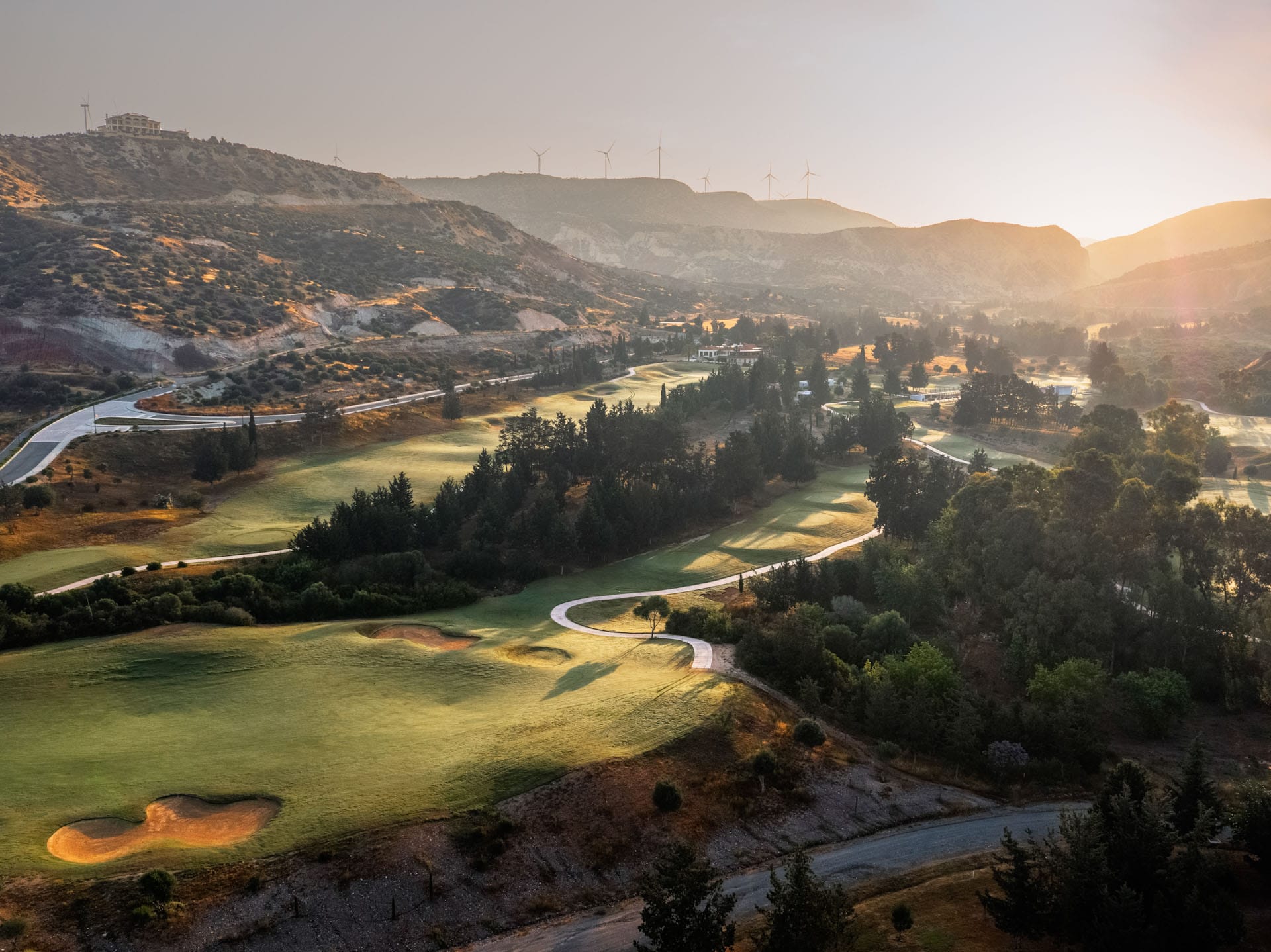 Aerial view of Secret Valley Golf Resort, Paphos, Cyprus. Golf Planet Holidays