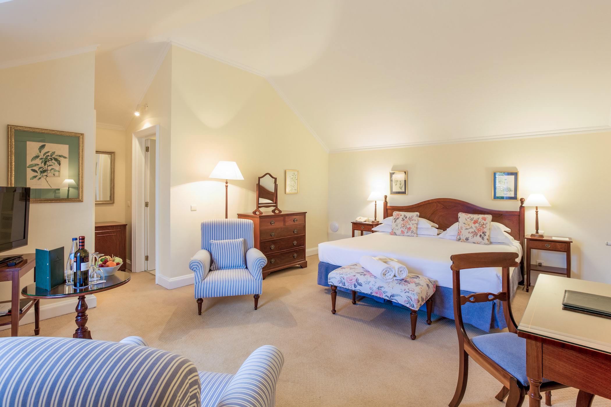 A deluxe bedroom at Casa Velha de Palheir, Funchal, Madeira