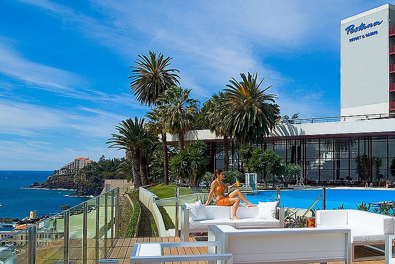 Relax by the pool at Pestana Casino Park hotel Funchal, Madeira