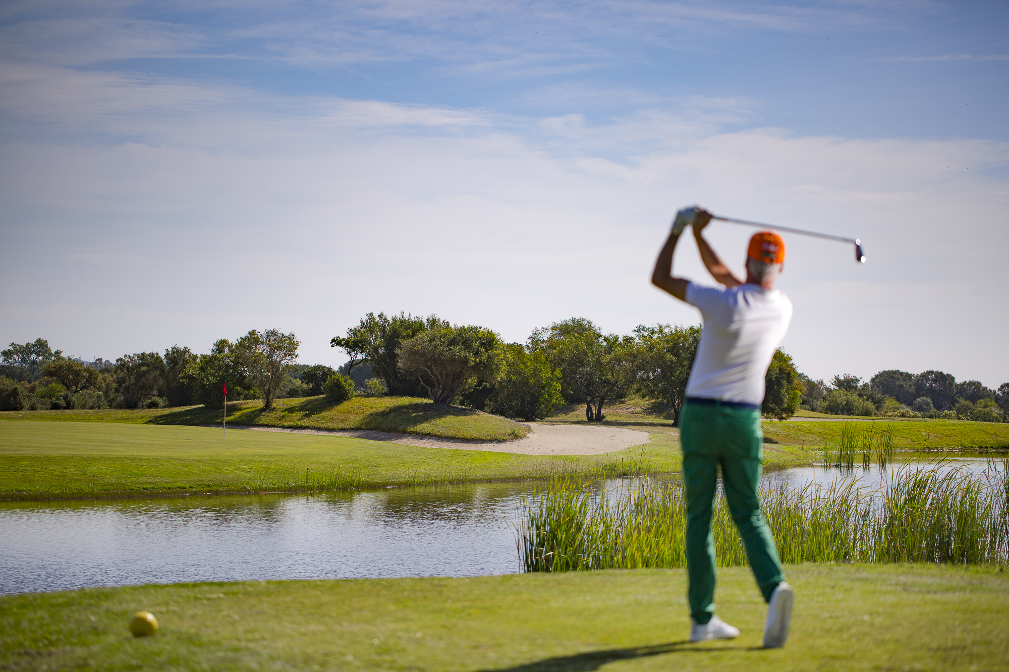Across the water at Is Molas Golf Club, Sardinia