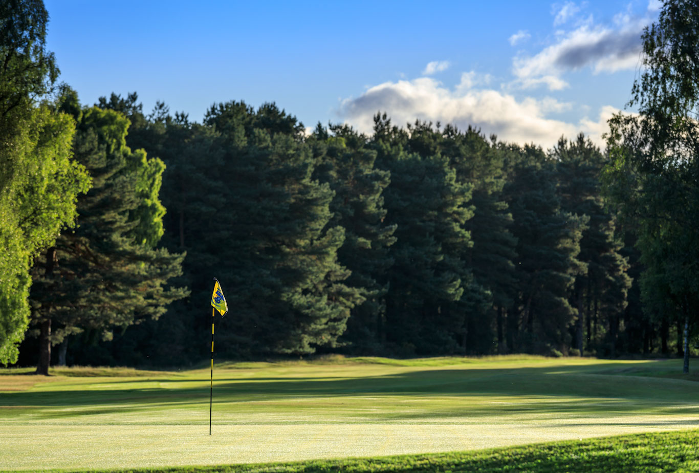 Sun and shadows at Blairgowrie Golf Club, Perthshire, Scotland