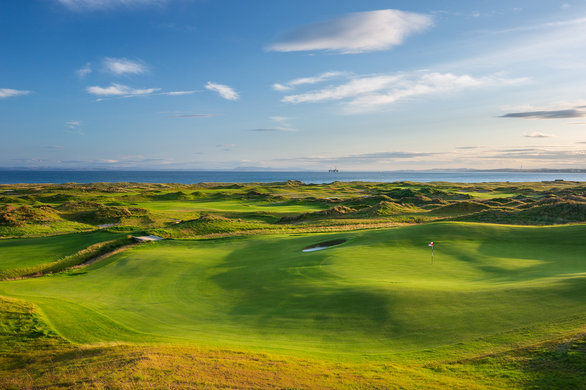 From earth to sky at Dumbarnie Links, Fife, Scotland