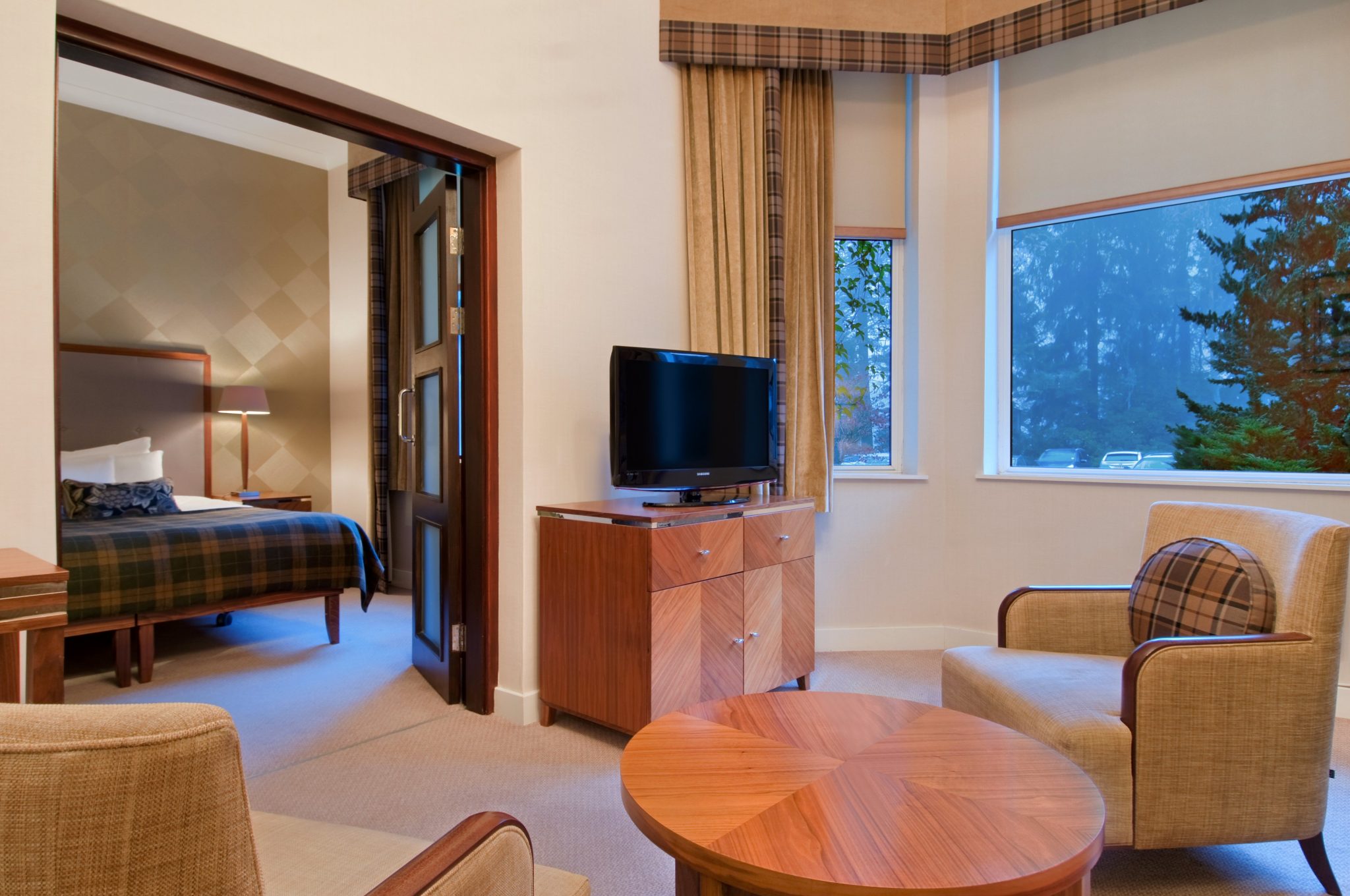 A suite at Dunkeld House Hotel, Perthshire, Scotland