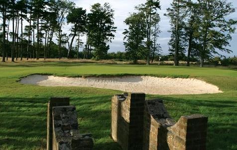 The approach shot on The Old Course at St Andrews Golf Course, Scotland