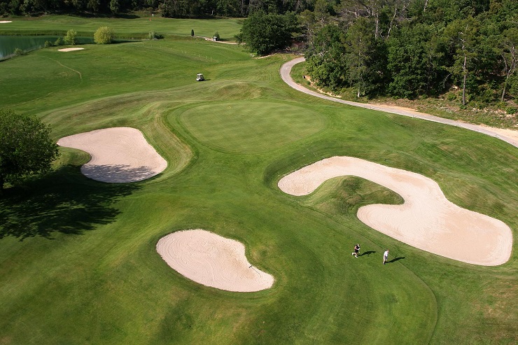 Aerial view at Barbaroux Golf Club in Provence, France. Golf Planet Holidays.