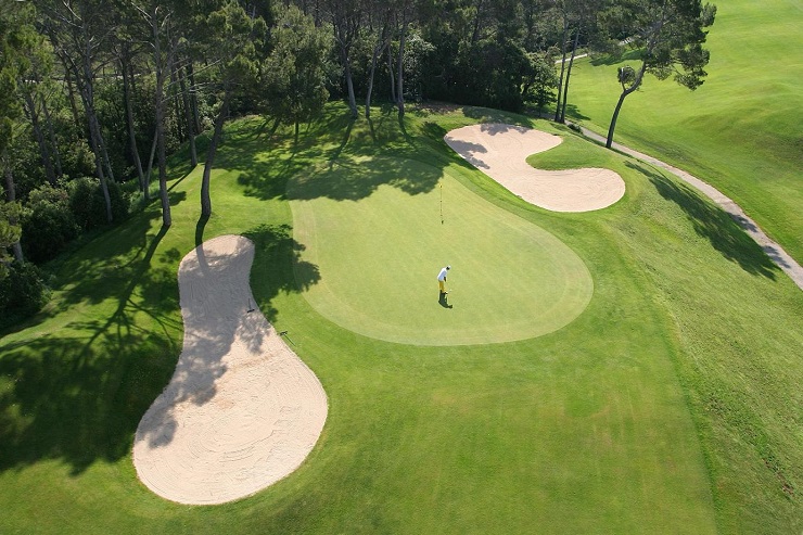 Aerial view at Barbaroux Golf Club in Provence, France. Golf Planet Holidays.