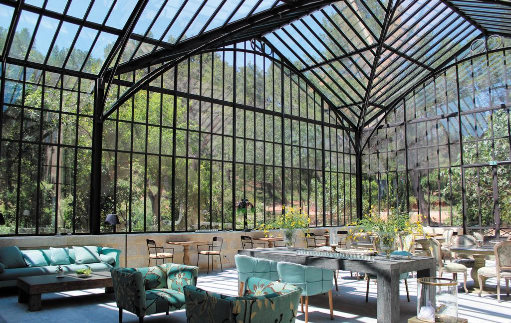 In the conservatory at Domaine de Manville, Les Baux de Provence, France. Golf Planet Holidays.