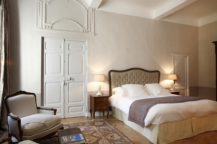 A beautiful double room at Hostellerie de l'Abbaye de la Celle, Provence, France