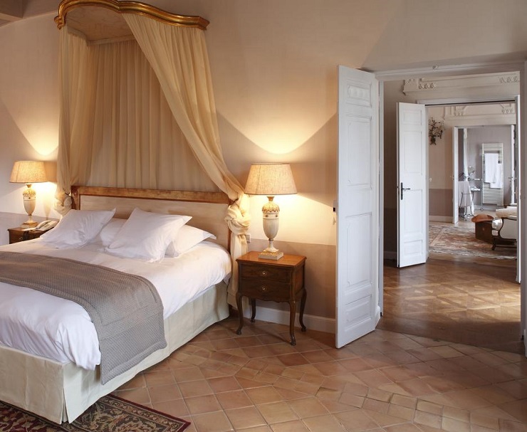 A beautiful double room at Hostellerie de l'Abbaye de la Celle, Provence, France